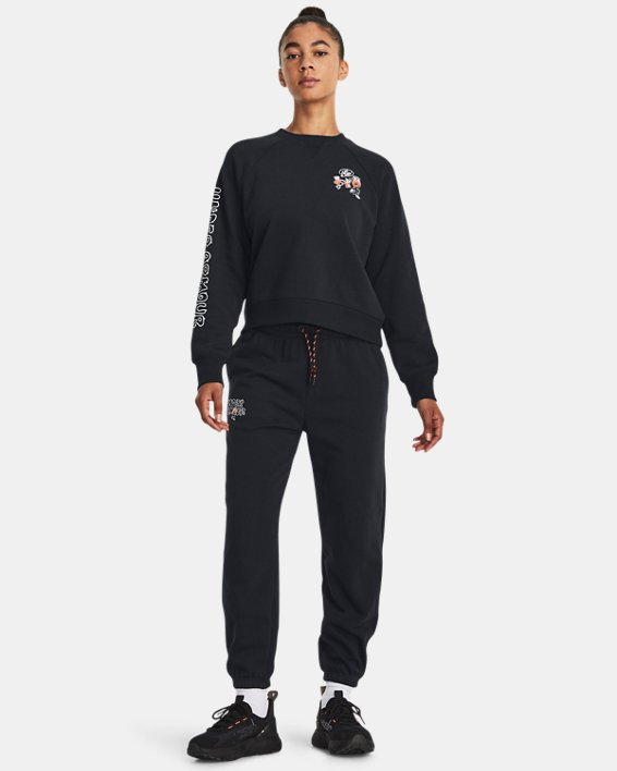 Women's UA Heavyweight Terry Crew in Black image number 2
